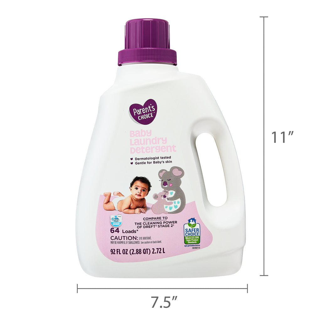 Parent'S Choice Baby Laundry Detergent, 64 Loads, 92 Fl Oz
