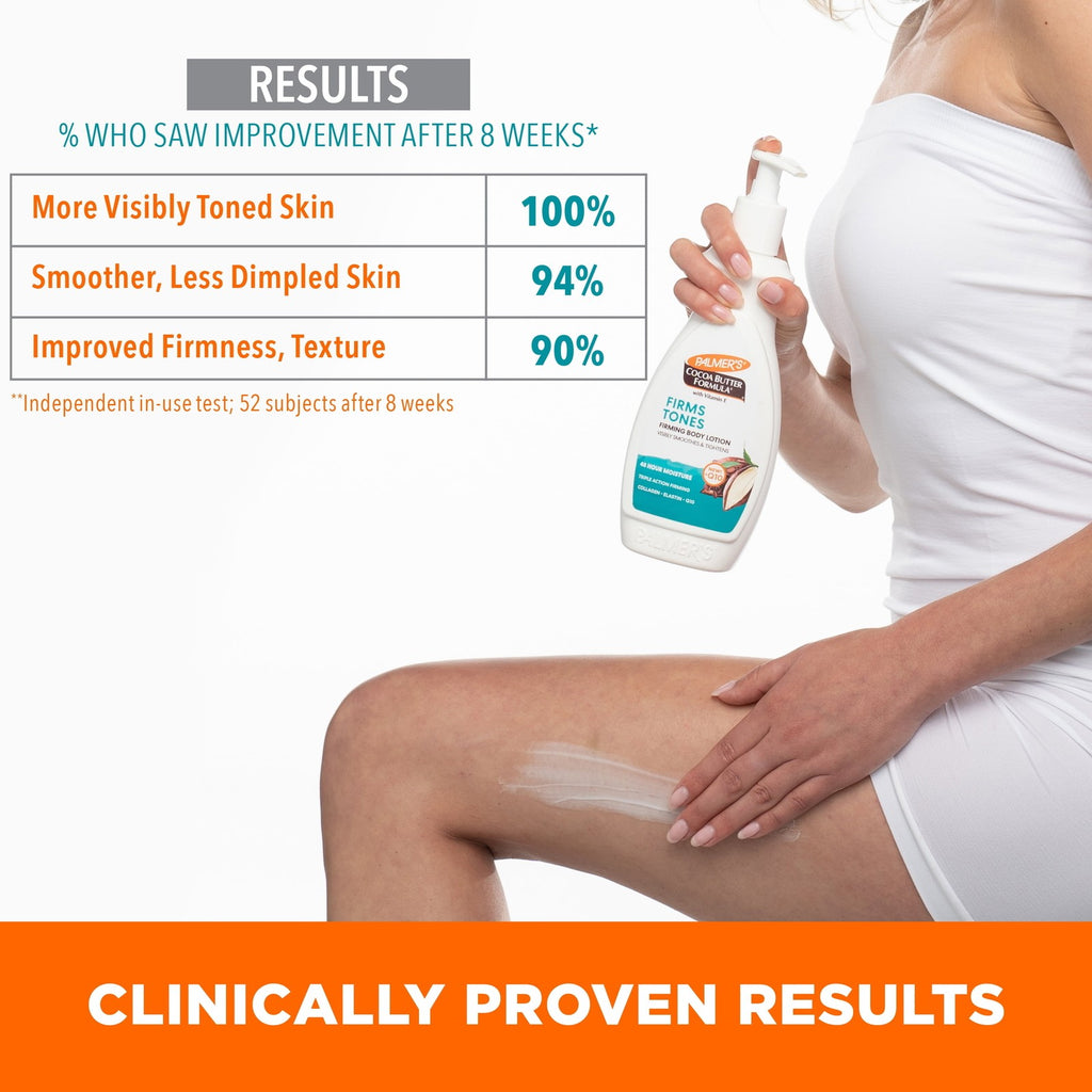 Cocoa Butter Formula Firming Body Lotion Smooths and Tightens Loose Dry Skin, 13