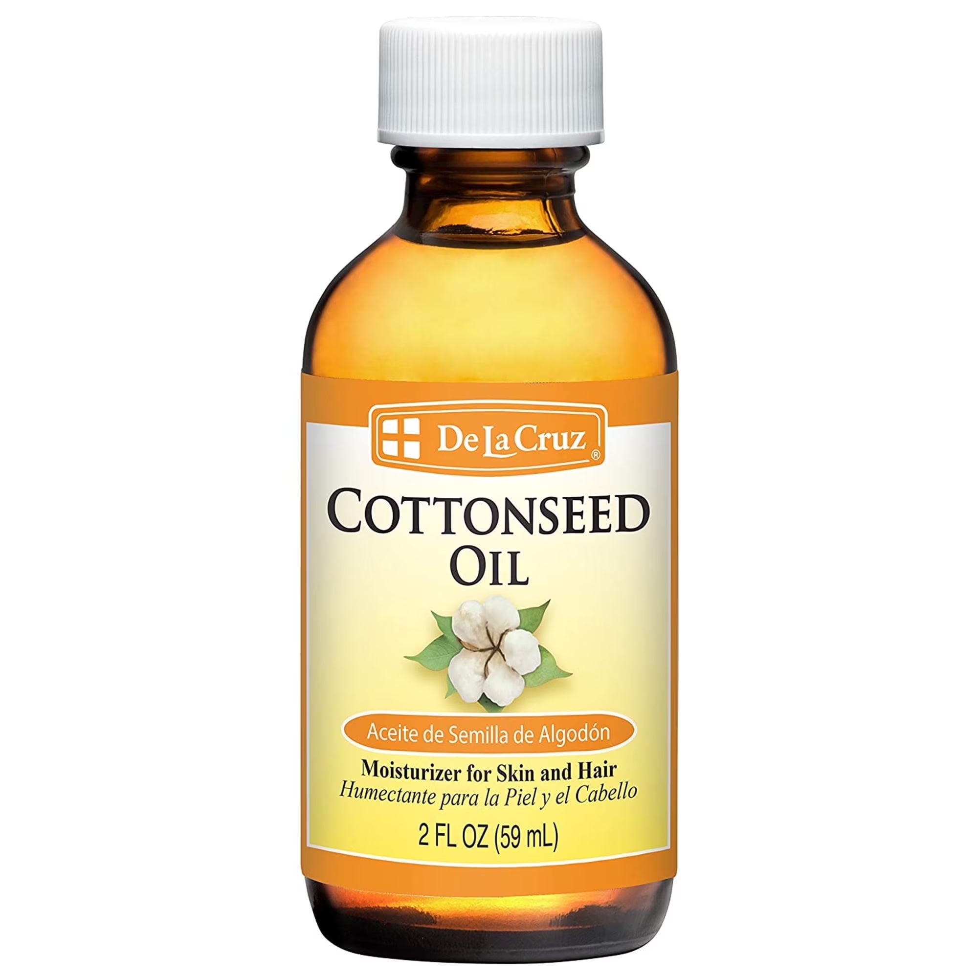 De La Cruz Cottonseed Oil, Moisturizer for Skin, 2 Fl OZ