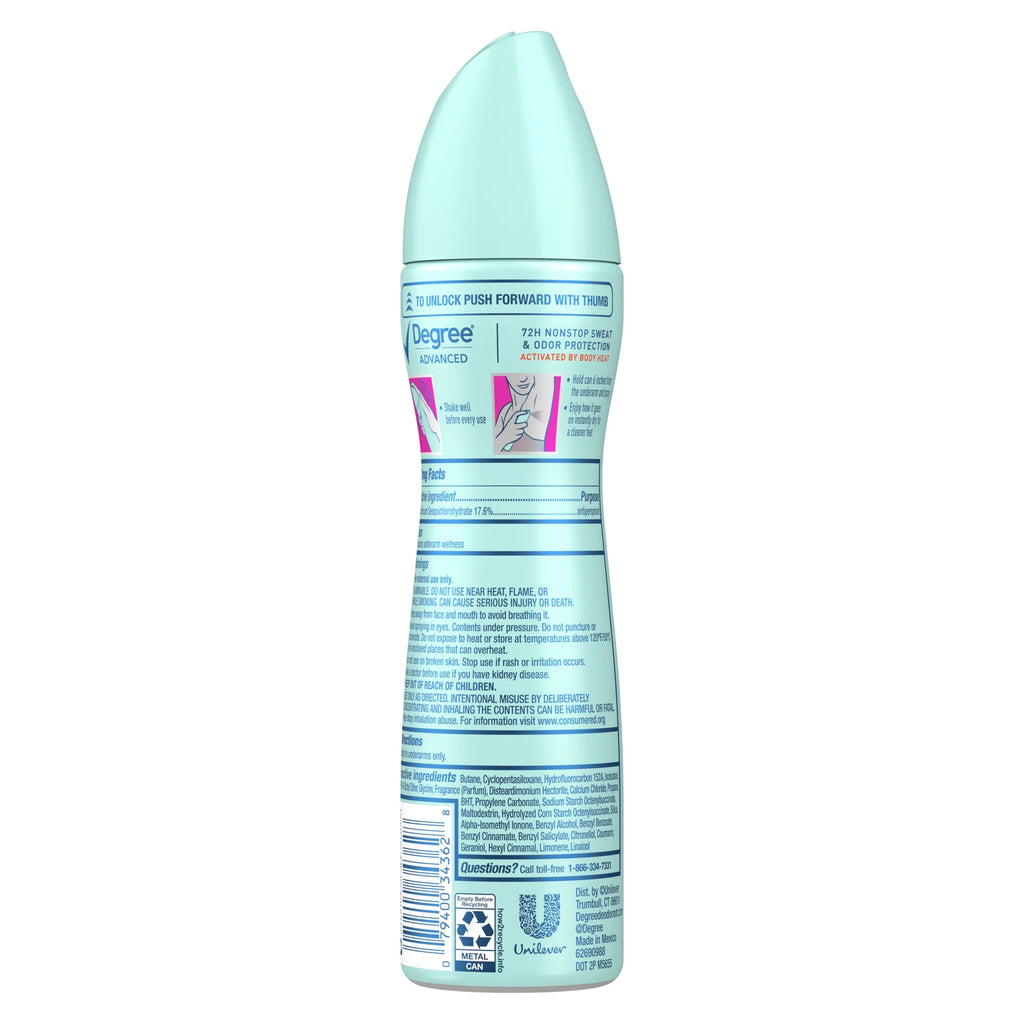 Advanced Long Lasting Women'S Antiperspirant Deodorant Dry Spray, Sheer Powder, 3.8 Oz