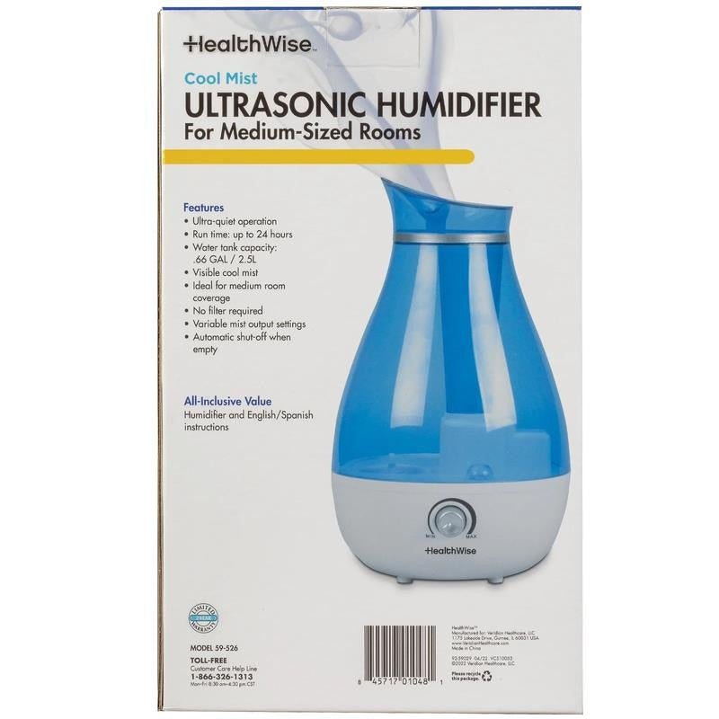 Cool Mist Ultrasonic Humidifier | for Medium Size Rooms | No Filter Required | 2