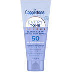 Every Tone Sunscreen Lotion SPF 50, Rubs on Clear Sunscreen, 7 Fl Oz Tube