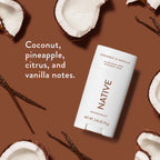 Native Deodorant, Aluminum Free, Coconut & Vanilla, Deodorant for Women and Men, 2.65 Oz