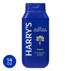 Harry'S Men'S 2 in 1 Shampoo and Conditioner, Original Aspen Scent, 14 Fl Oz