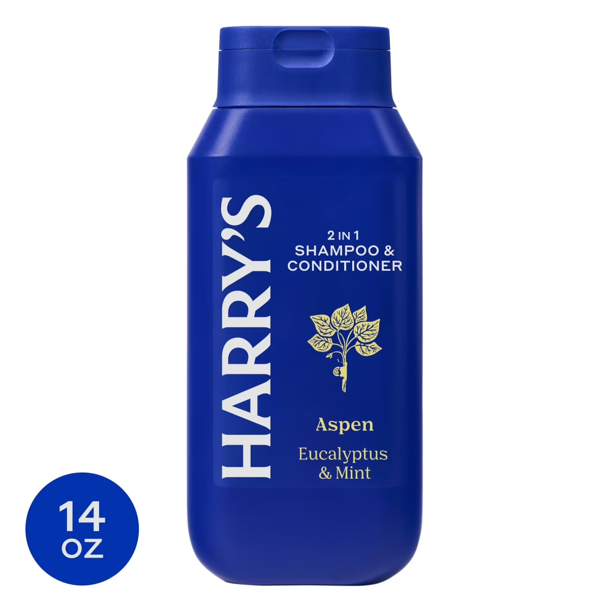 Harry'S Men'S 2 in 1 Shampoo and Conditioner, Original Aspen Scent, 14 Fl Oz