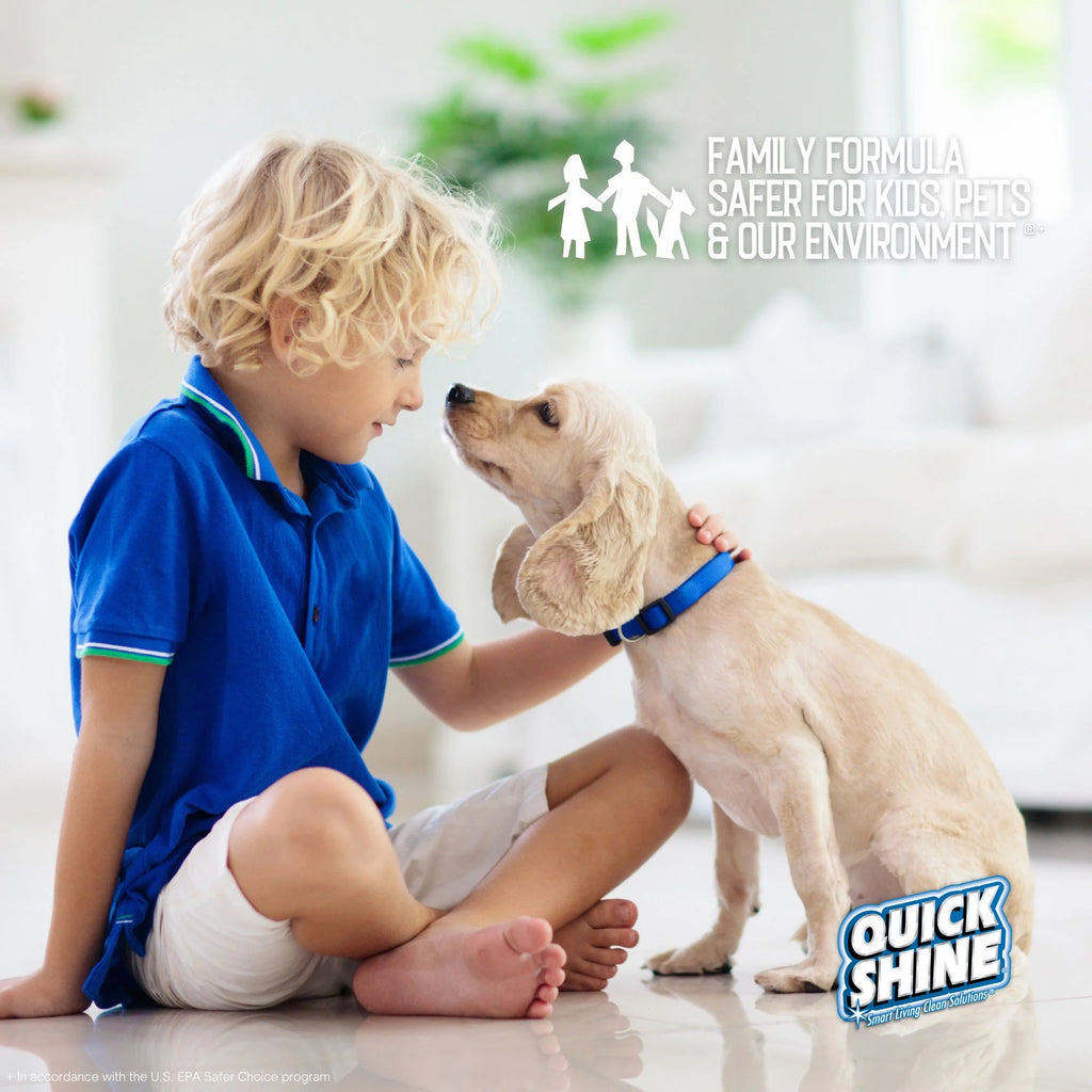 Quick Shine Multi-Surface Floor Finish, Pfas-Free Formula, All Purpose Household Floor Polish, 64 Oz