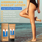 Airbrush Legs Lotion, Flawlessly Covers Leg Imperfections, Long Lasting & Waterproof Leg Makeup Cream,#2 Medium Glow