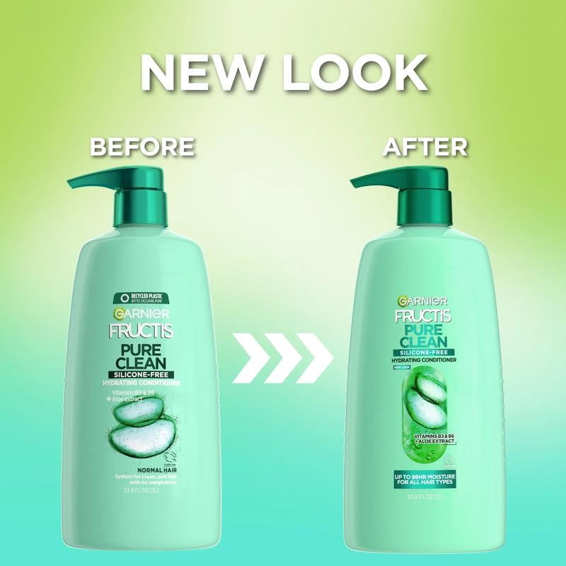 Fructis Pure Clean Hydrating Conditioner with Aloe Extract, 33.8 Fl Oz
