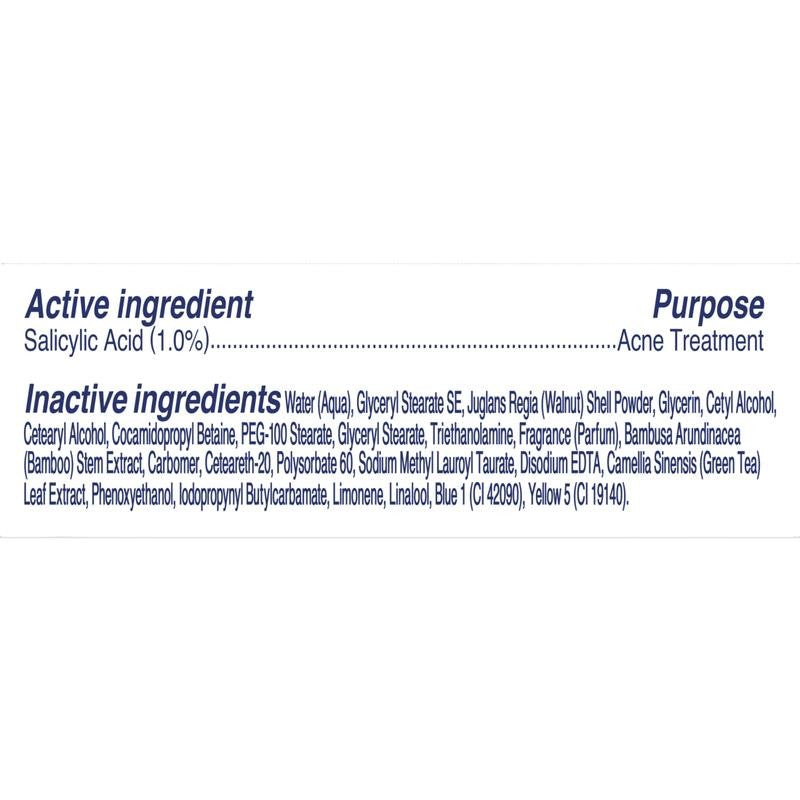 Blackhead Clearing Exfoliating Face Scrub, Green Tea & Bamboo Facial Exfoliator