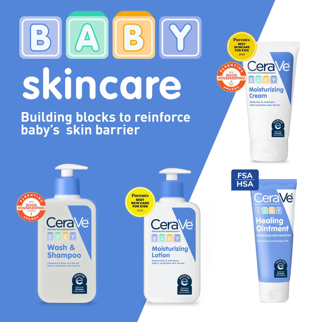 Cerave Baby Healing Ointment for Diaper Rash & Cracked Chafed Dry Skin for Baby + Toddler 3 Oz