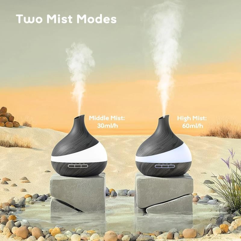 550Ml Essential Oil Diffuser, Upgraded Oil Diffuser for Large Room, Cool Mist Hu
