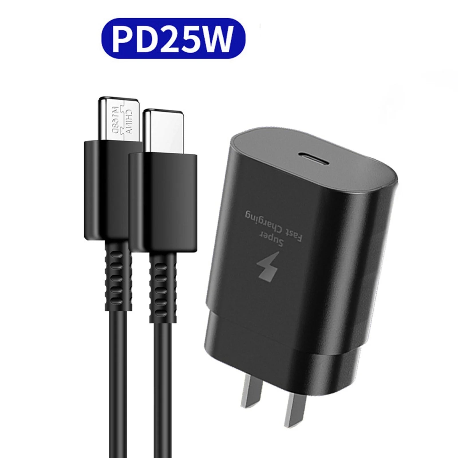 25W Fast Charging Phone Charger with 1M - US Specification Efficient Charging Solution for All Devices