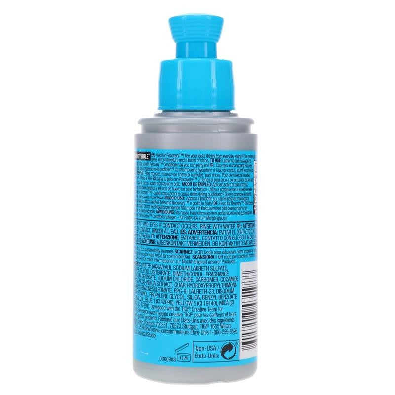 Bed Head Recovery Moisture Rush Shampoo 3.38 Oz