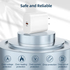 Bkayp Iphone Charger [Apple Mfi Certified] 20W PD USB C Wall Charger with 6Ft Fast Charging Cable Compatible with Iphone 14/13/12/11 White