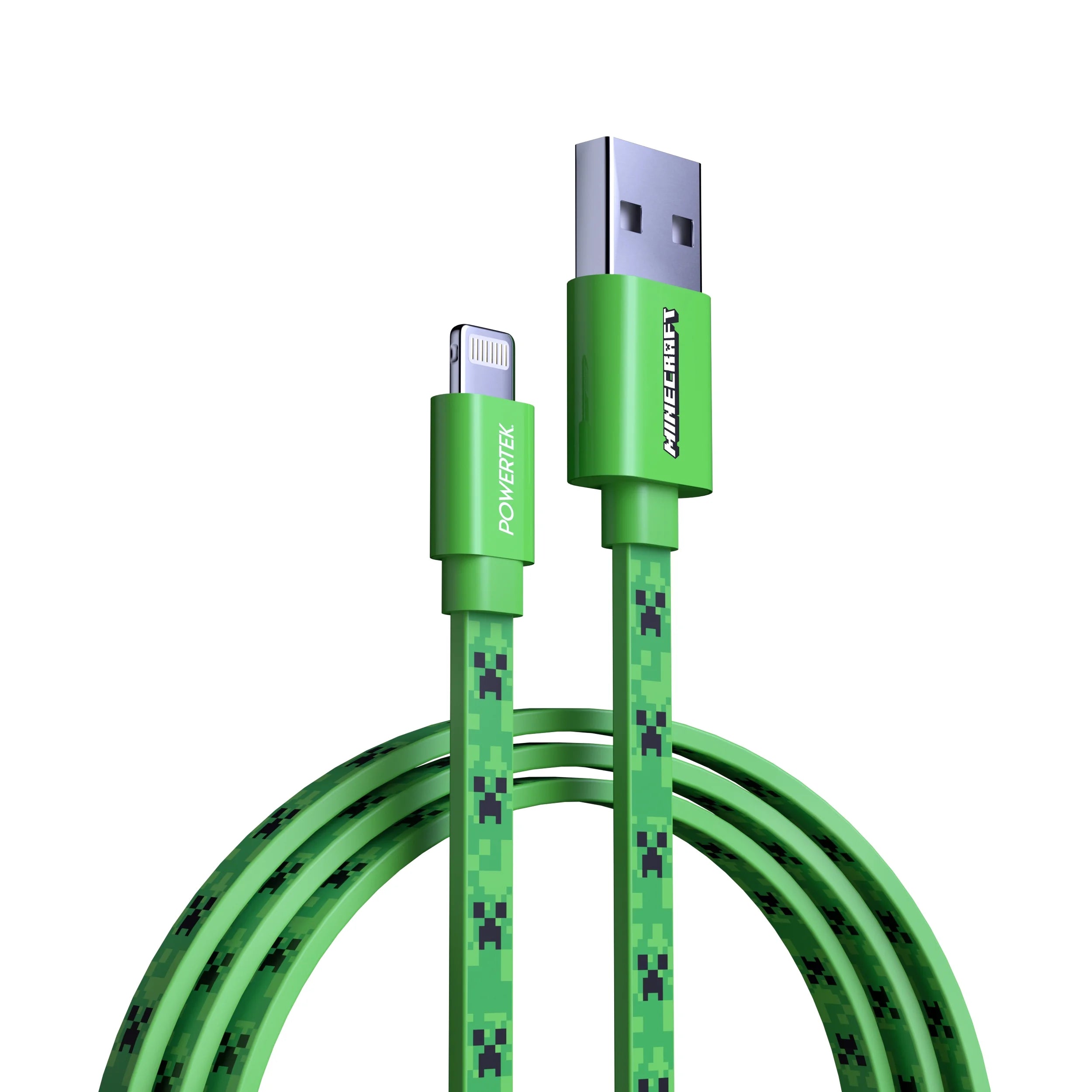 Liquipel Powertek Minecraft USB-A to Lightning - Creeper