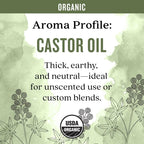 Certified Organic Castor Skin Care Oil, 16 Fl Oz