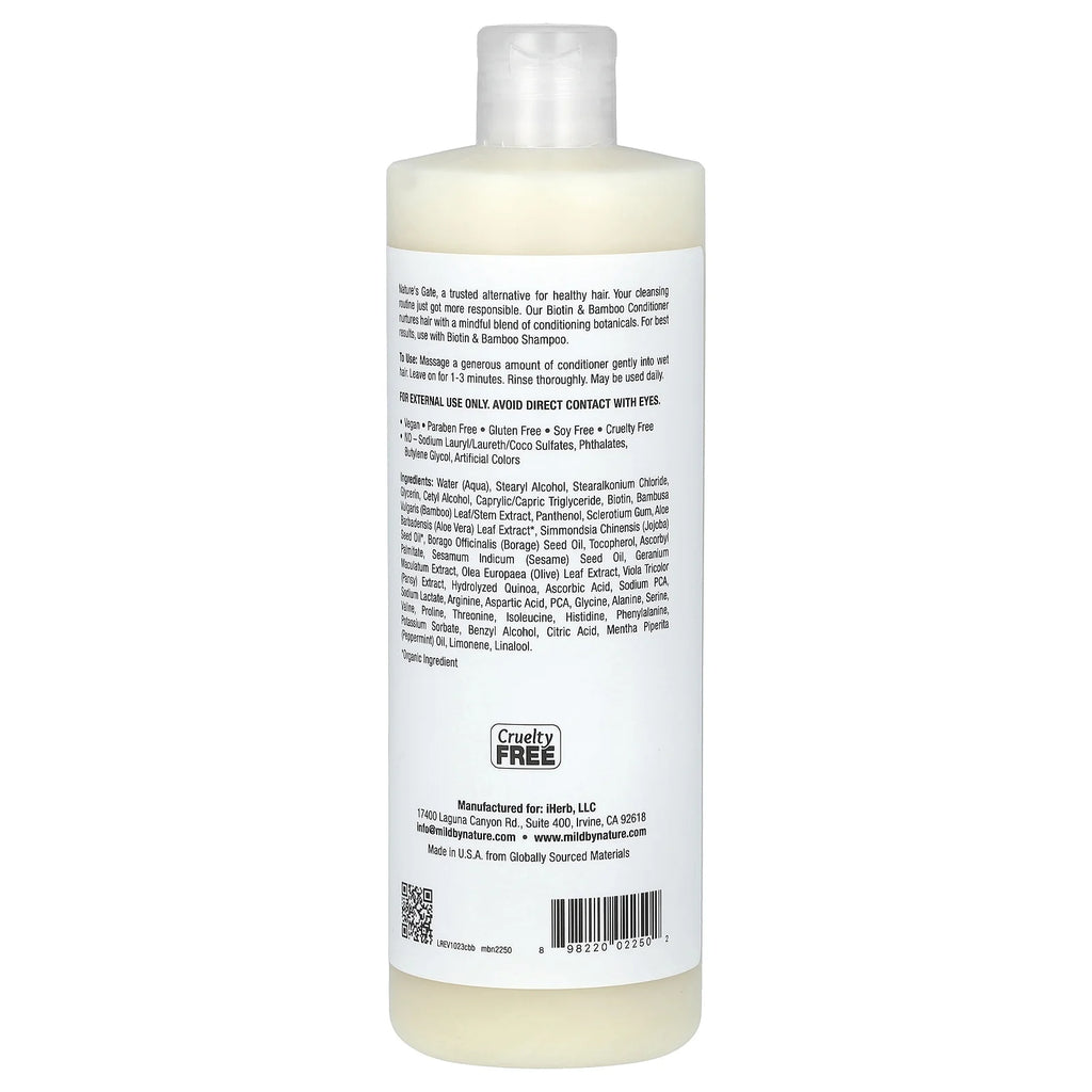 (Nature'S Gate), Biotin & Bamboo Conditioner for Thin Hair, 16 Fl Oz (473 Ml)
