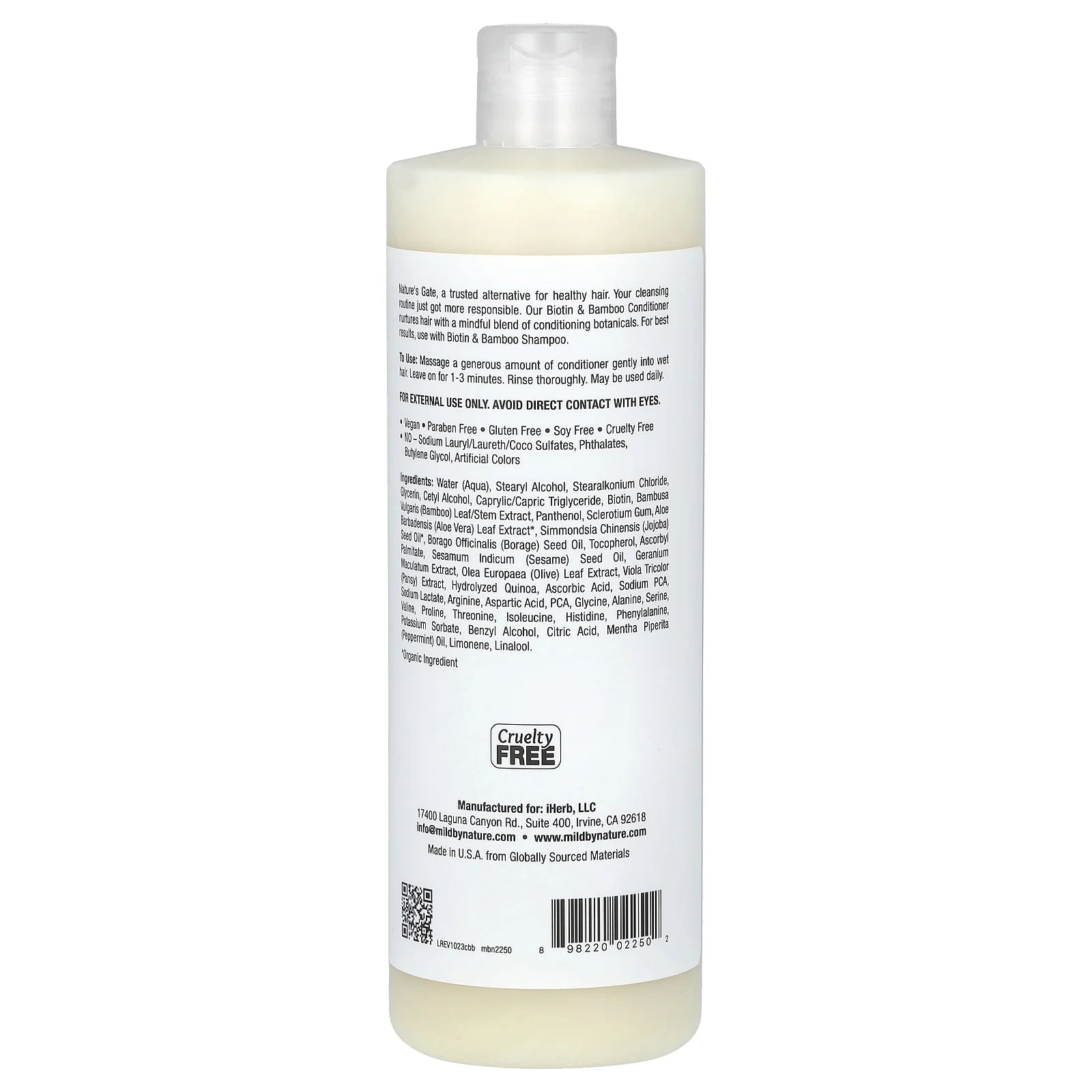 (Nature'S Gate), Biotin & Bamboo Conditioner for Thin Hair, 16 Fl Oz (473 Ml)