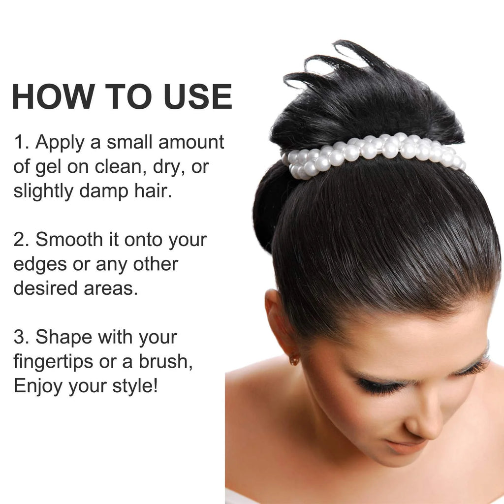 2 Pack Hair Gel Rosemary Edge Style Gel for Women and Men 120G/4.04Oz, Maximum