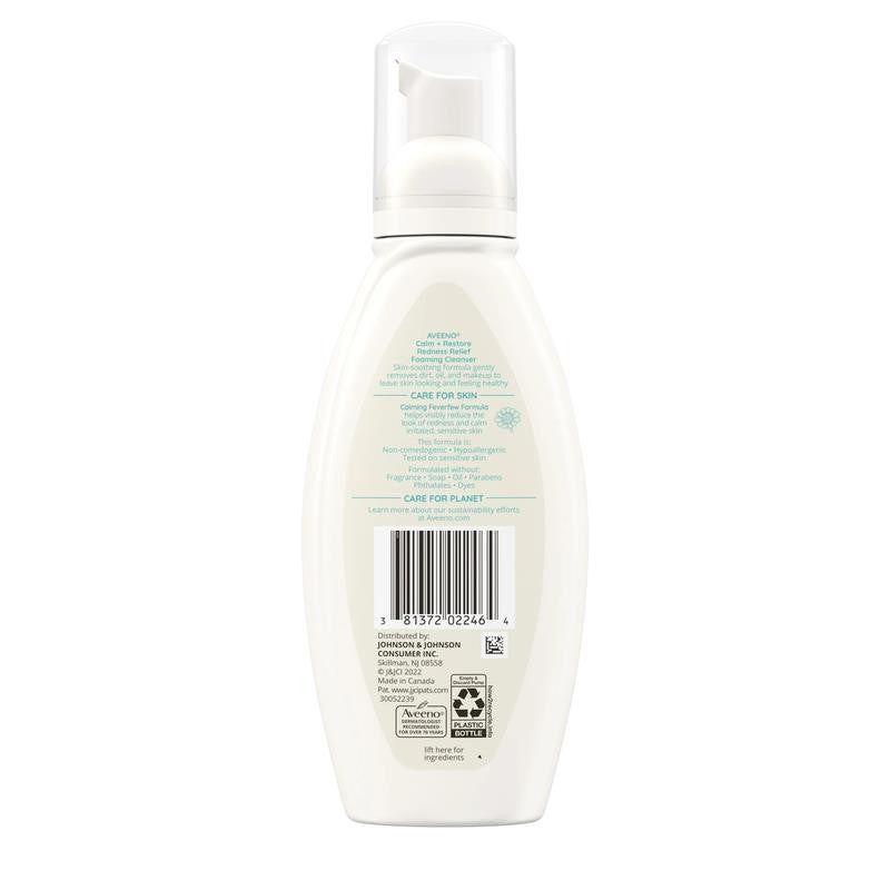 Calm + Restore Redness Relief Face Wash, Foaming Facial Cleanser, 6 Oz