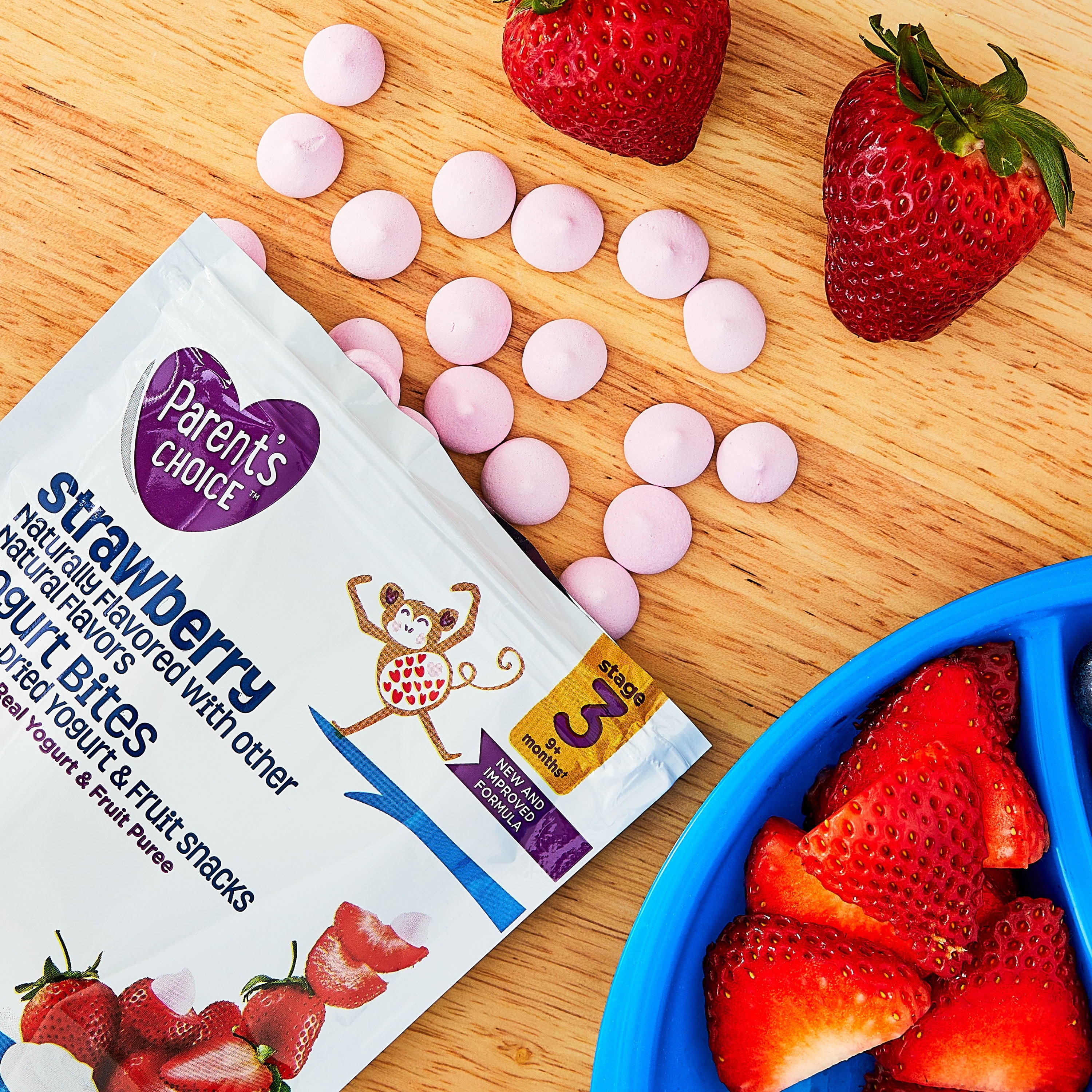 Parent’S Choice™ Strawberry Stage 3 Toddler Yogurt Bites Snack, 1 Oz Pouch