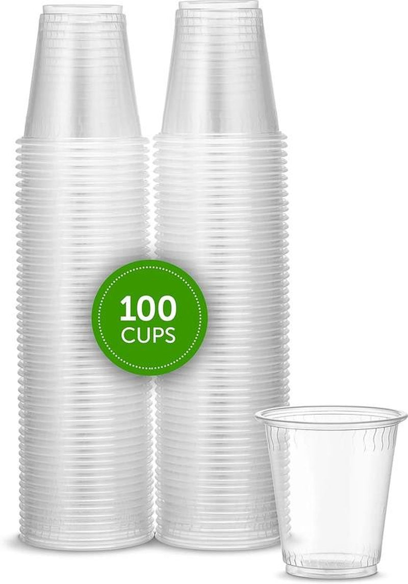 3 Oz Clear Disposable Cups Plastic Cups for Party, 200-Pack