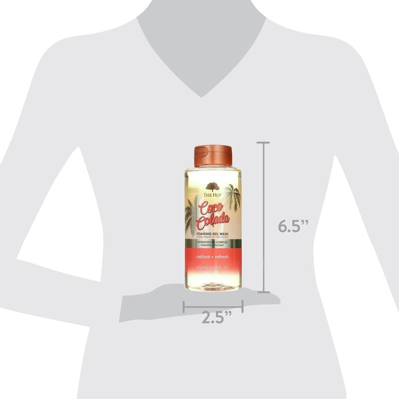 Coco Colada Foaming Gel Body Wash, 18 Fl Oz