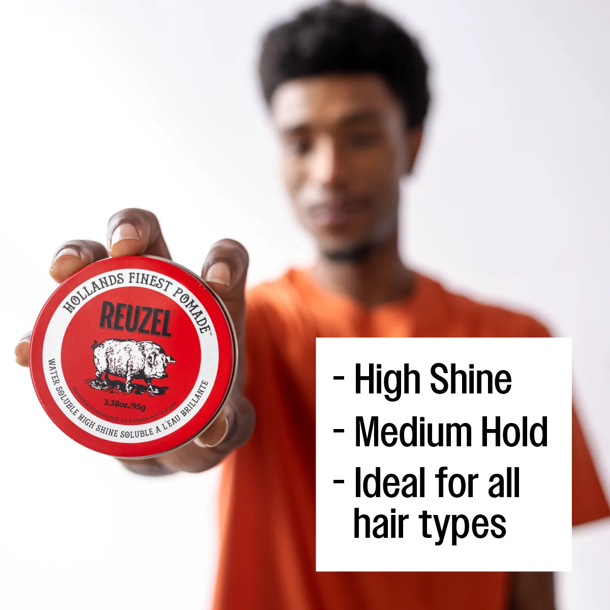 Reuzel Red Pomade Water Soluble 3.38 Oz