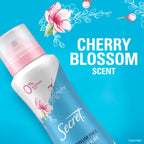 Aluminum Free Dry Spray Deodorant, Cherry Blossom, 4.1 Oz