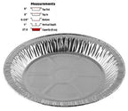 9" Aluminum Foil Pie Pans 1" Deep - Made in USA Disposable Tins (Pack of 25)