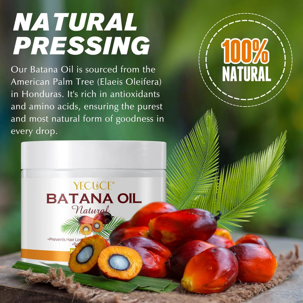 Batana Hair Oil for Women & Men - 100% Pure and Natural - Repair Damage Hair - Restore Hair Health, 220G/7.8Floz
