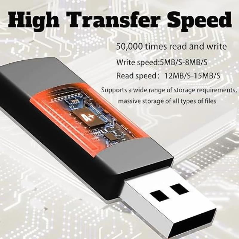 1TB USB Flash Drive 1000GB 1Pack Rotatable Memory Stick External Storage Drive F