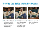 Dry Eye Relief Warm Compress Heated Eye Masks, 4 Pack
