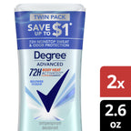 Advanced Women'S Antiperspirant Deodorant Stick Twin Pack Shower Clean, 2.6 Oz