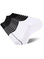 15 Pairs Mens Cotton No Show Socks with Non Slip Grip Casual Walking Socks for M