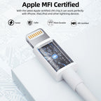Bkayp Iphone Charger [Apple Mfi Certified] 2 Pack 20W USB C Wall Charger with 6Ft Fast Charging Cable Compatible with Iphone 14/13/12/11 White