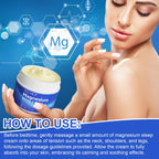 2 Pack Magnesium Sleep Cream,Magnesium Lotion Enriched with Lavender, Vitamin E,Improve Sleep Quality,Topical Magnesium Oil Cream for Feet, Legs or Arms