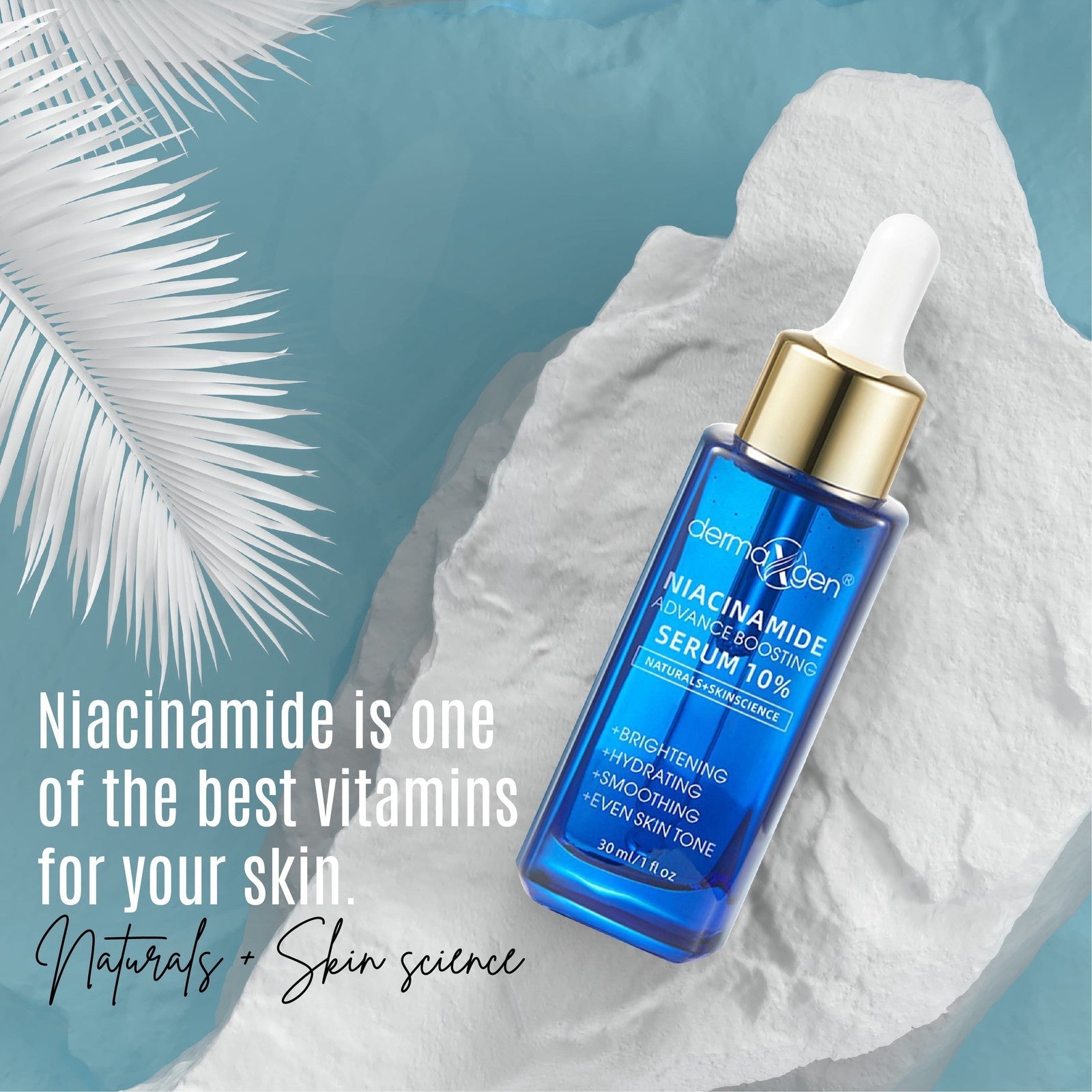 10% Niacinamide Serum for Smooth, Bright & Youthful Skin, Pore Reducer + Uneven
