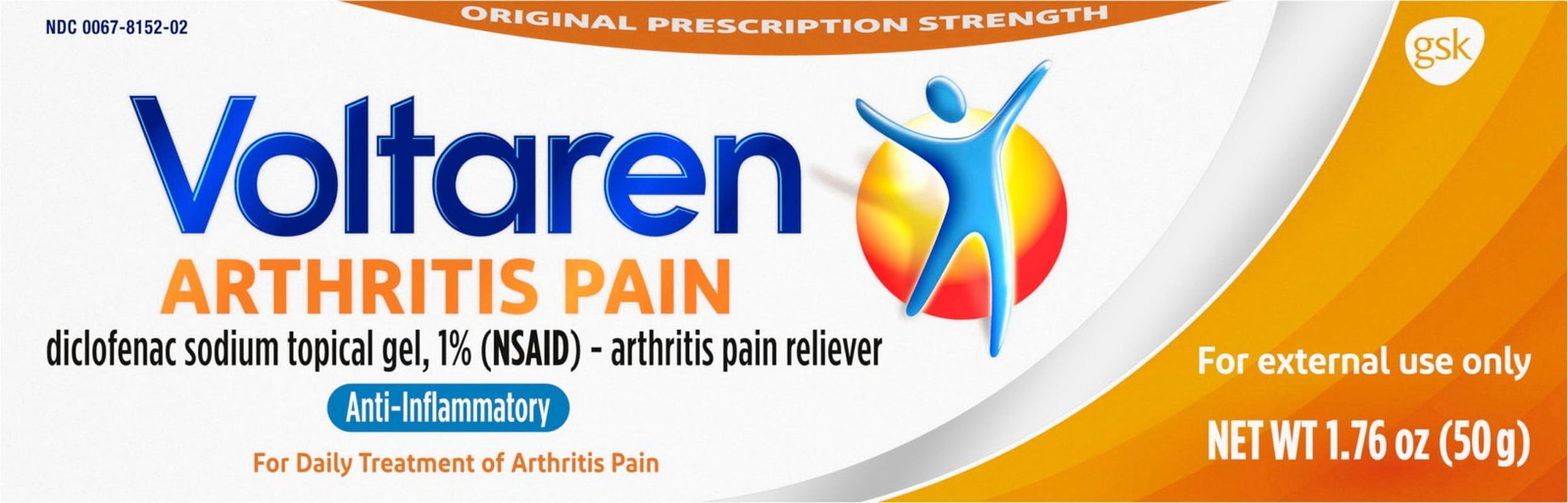 (2 Pack) Arthritis Pain Gel for Powerful Topical Arthritis Pain Relief, 1.7 Oz/