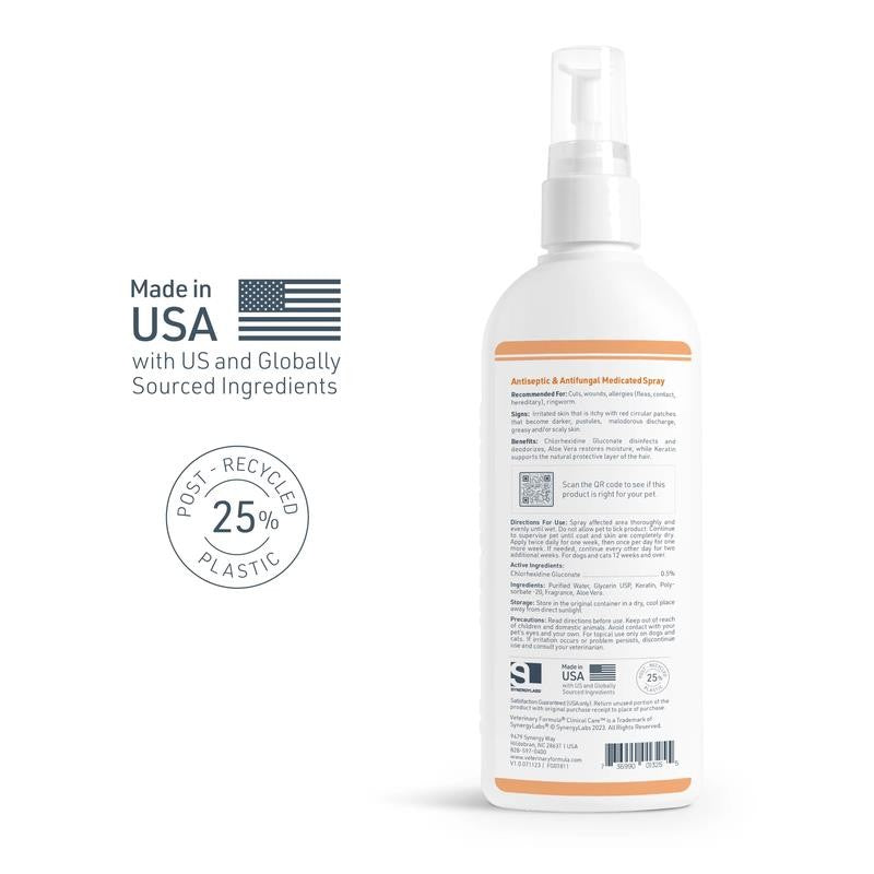 Clinical Care Antiseptic & Antifungal Medicated, 8Oz, Coat Care, Dogs & Cats