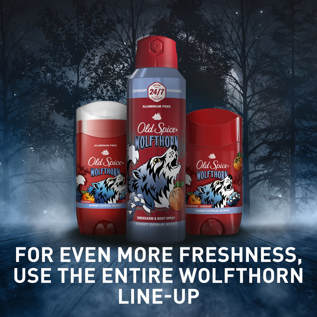 Aluminum Free Men'S Deodorant, Invisible Solid Stick, Wolfthorn, 3.8 Oz