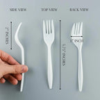 Disposable Plastic Forks Mediumweight Cutlery Utensils, 400 Pack