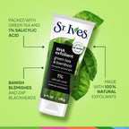 Blackhead Clearing Exfoliating Face Scrub, Green Tea & Bamboo Facial Exfoliator