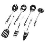9.5" Stainless Steel Slotted Serving Spoon with Sleek Mirror Finish