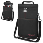 2 Bottle Wine Carrier Tote, Insulated Leakproof Wine Cooler Bag, Wine Travel Bag