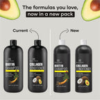 Biotin Shampoo & Collagen Conditioner Set – Infused with Korean Ginseng, Turmeri