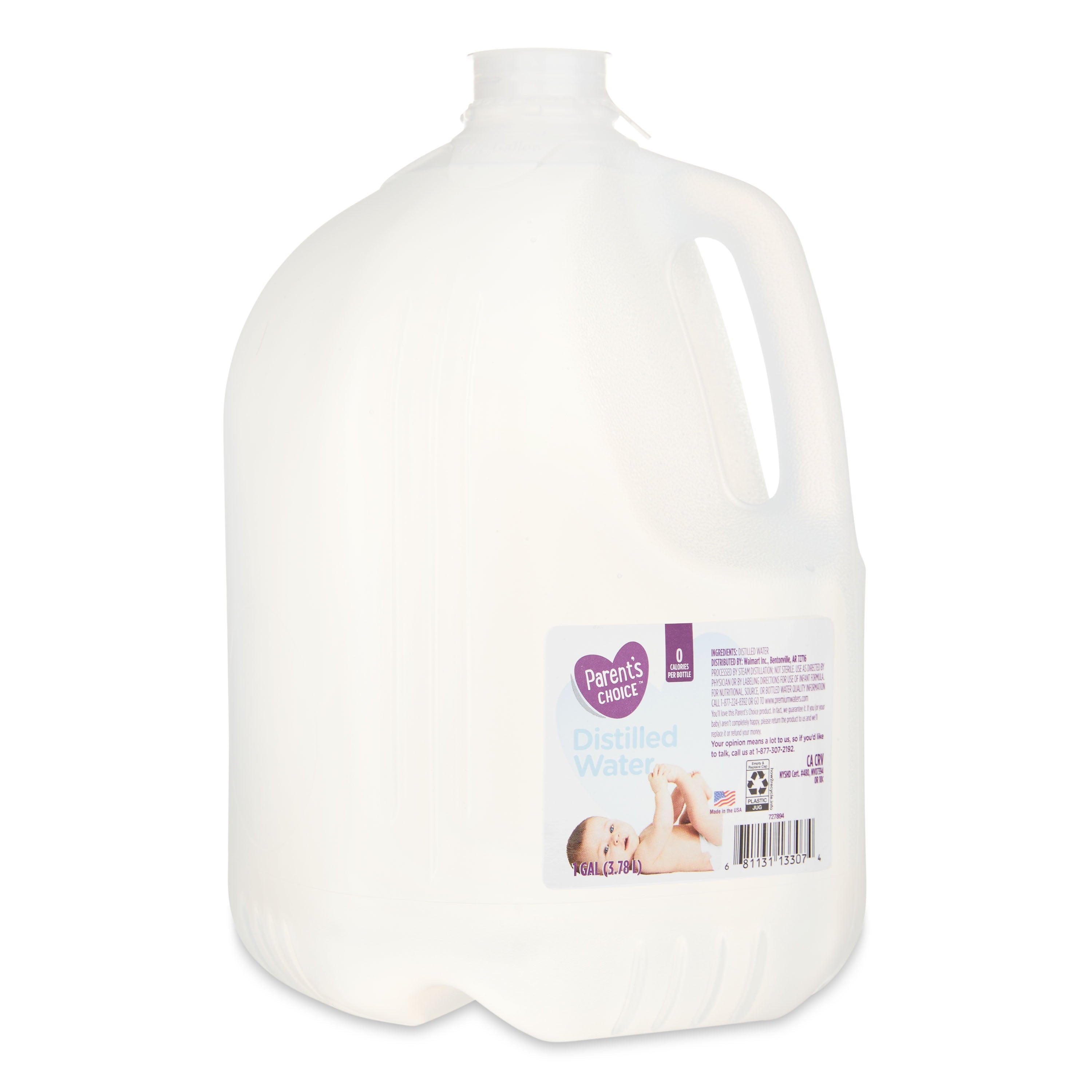 (6 Pack) Parent'S Choice Distilled Water, 1 Gallon