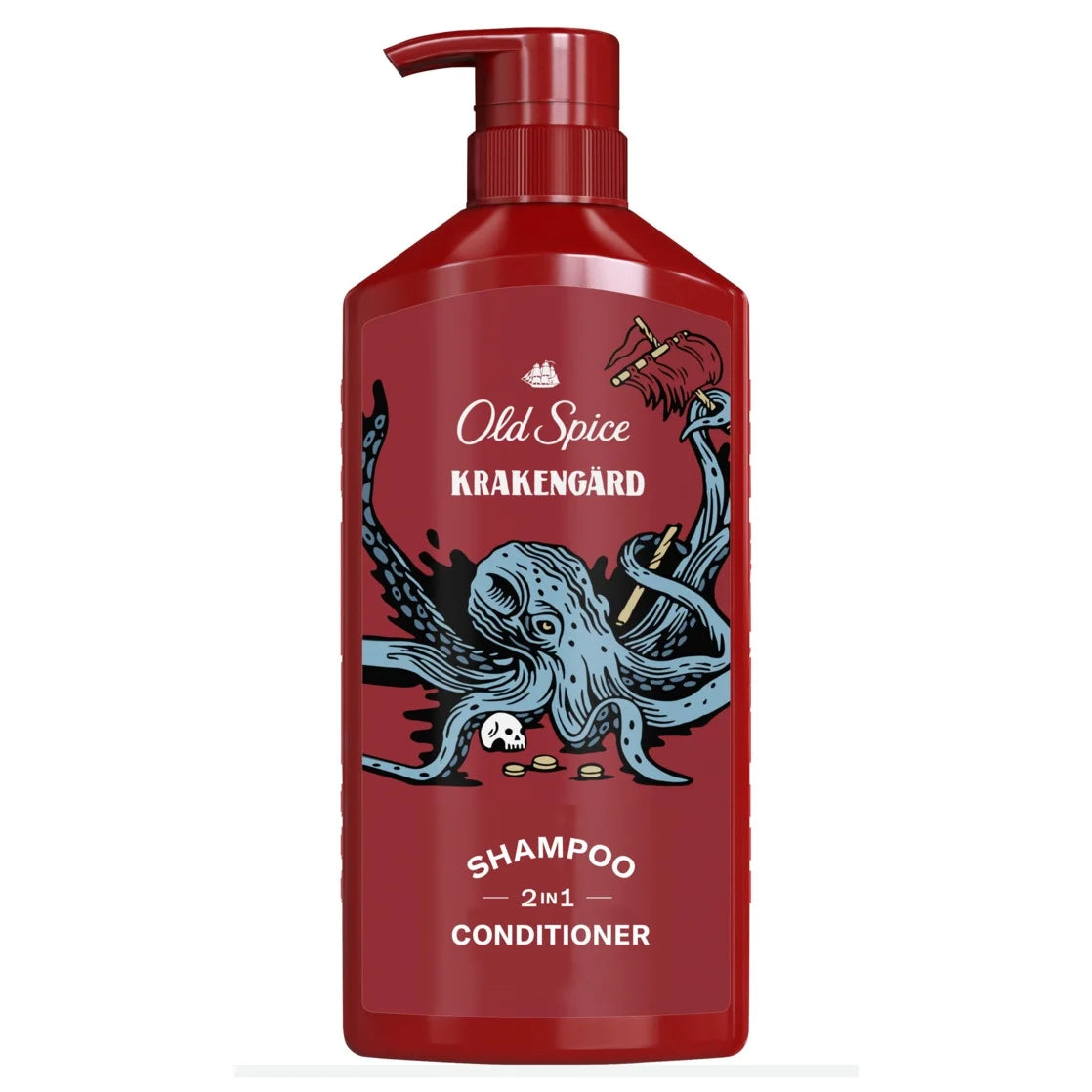 2In1 Moisturizing Mens Shampoo and Conditioner, All Hair Types, Krakengard, 22 Fl Oz