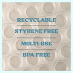 Crystal Clear Plastic Bowls 6 Oz Disposable Bowls Plastic Silverware, 50 Pack