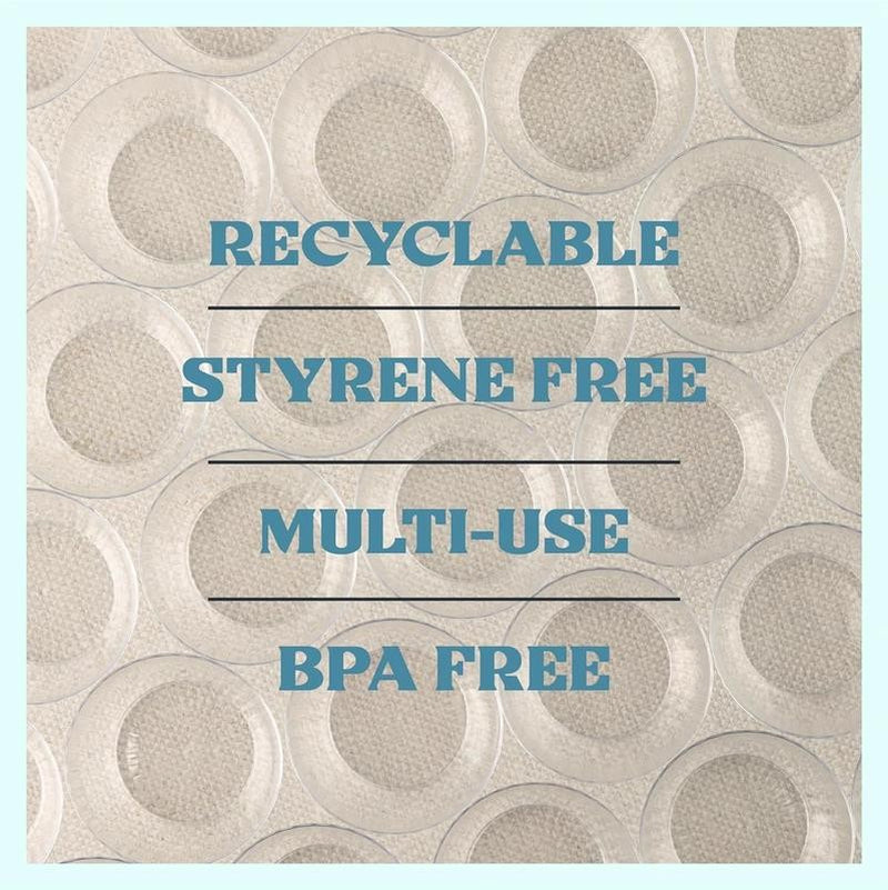 Crystal Clear Plastic Bowls 6 Oz Disposable Bowls Plastic Silverware, 50 Pack